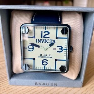 Unique Invicta Square Watch, Model 29824